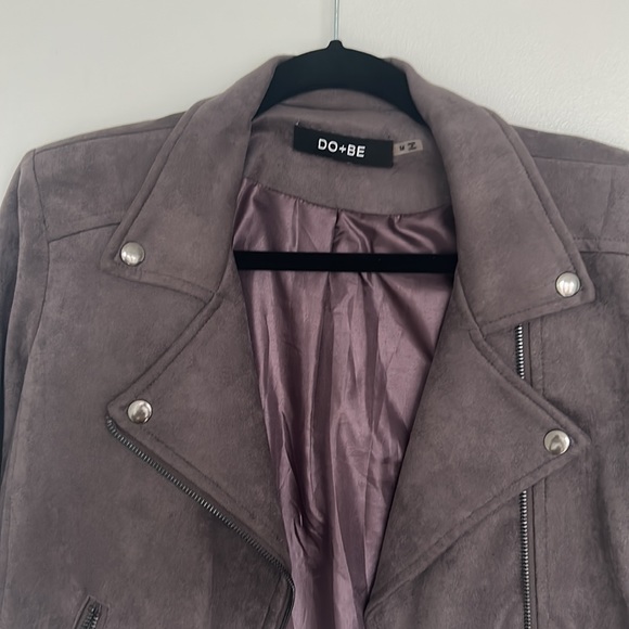 DO+BE suede dusty purple jacket, size M - Picture 2 of 4